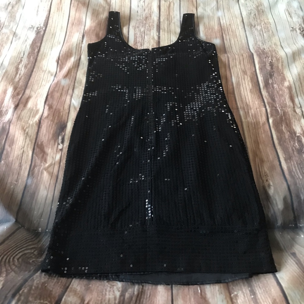 Black Sequin Cocktail Dress - Picture 5 of 6